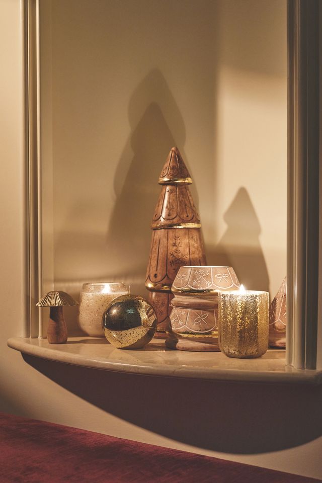 Lowell Wooden Tree Candle #3