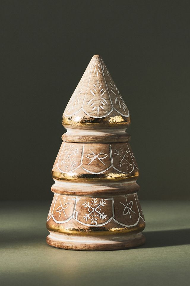 Lowell Wooden Tree Candle #2