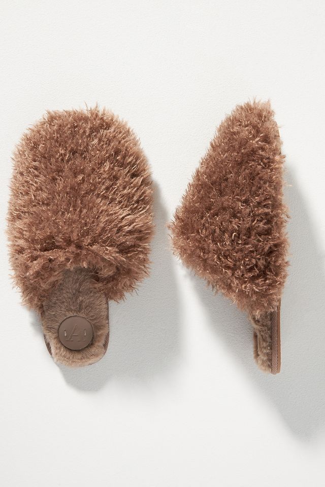 Anthropologie fuzzy slippers new arrivals