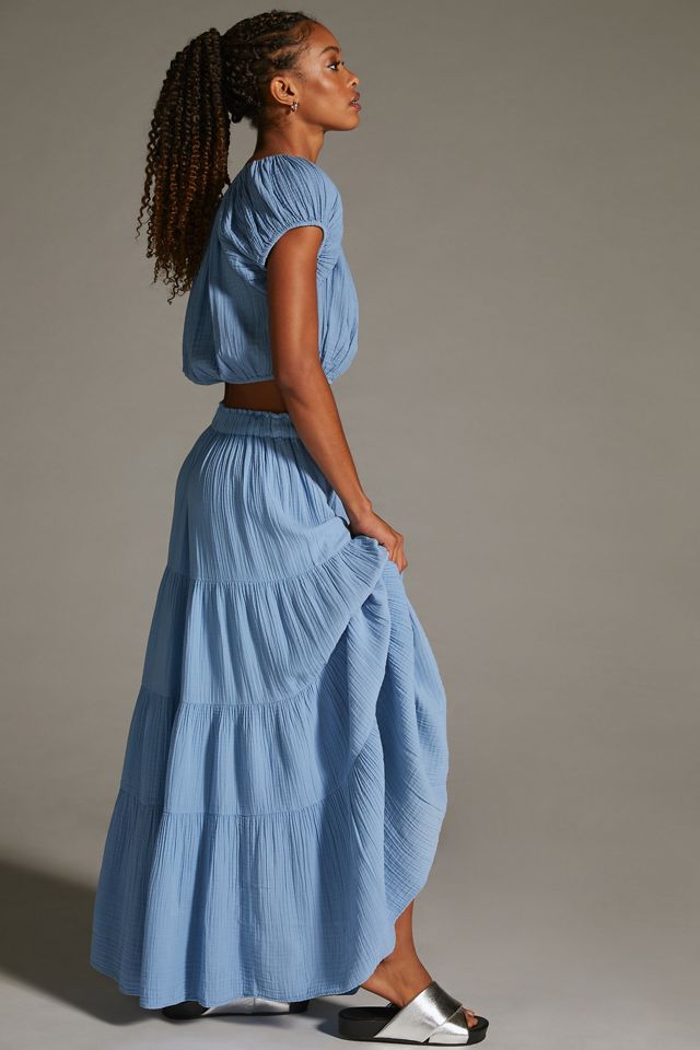 Sundry Tiered Maxi Skirt #3