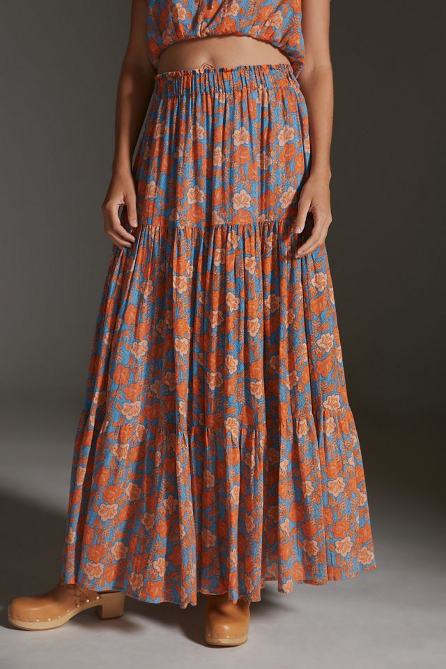 Sundry Floral Tiered Skirt #1
