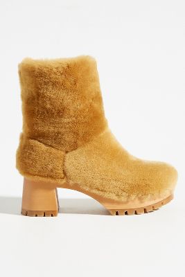 Swedish Hasbeens Fluff Boots | Anthropologie