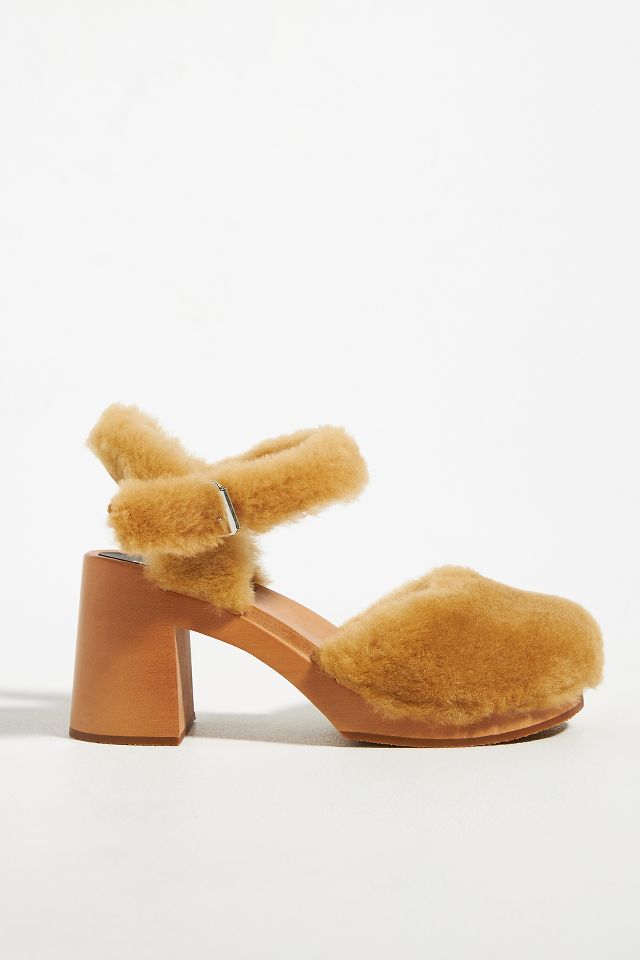 Swedish Hasbeens Fluff Heels | Anthropologie