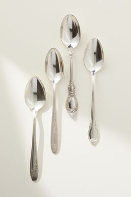 Hester & Cook Vintage Teaspoons, Set of 4