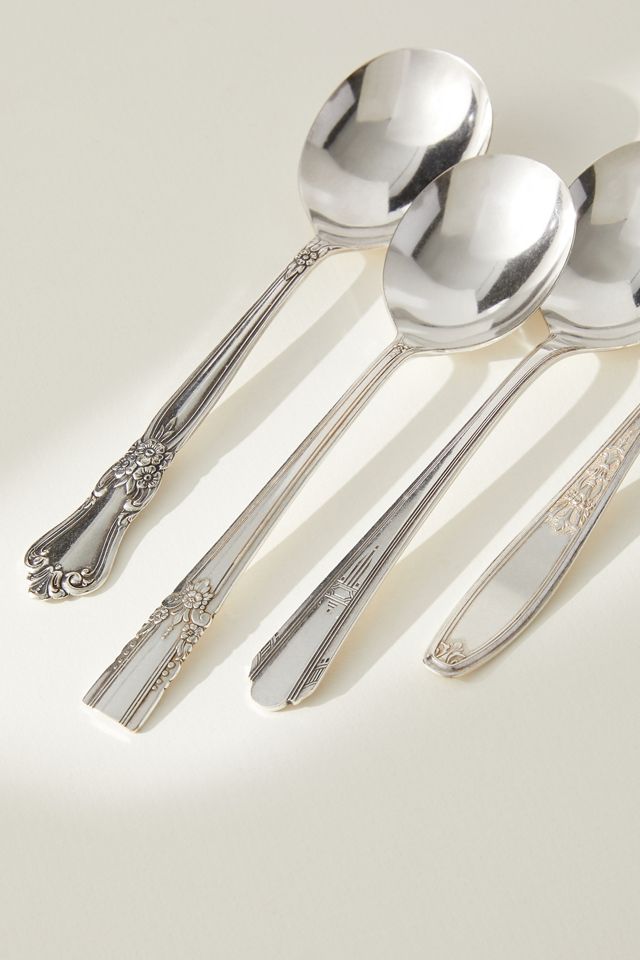 Hester & Cook Vintage Soup Spoons, Set of 4 #1