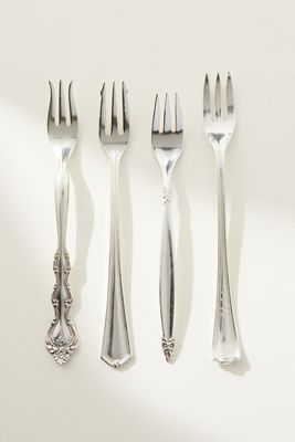 Hester & Cook Vintage Seafood Forks, Set of 4