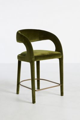 Hagen Velvet Counter Stool