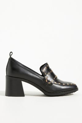Kelsi Dagger Brooklyn Involve Heel Loafers In Black