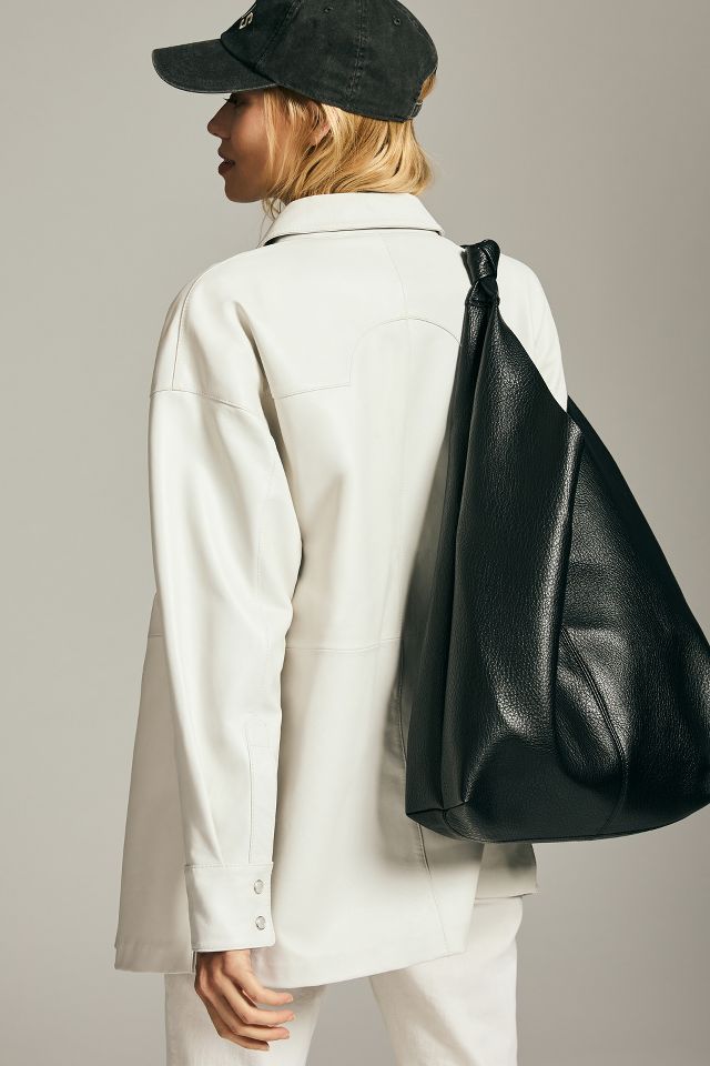 Faux-Leather One Handle Bag