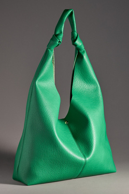 By Anthropologie The Love Knot Slouchy Bag In Green