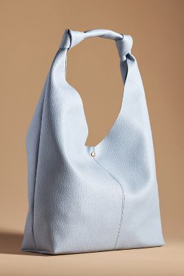 By Anthropologie The Love Knot Slouchy Bag In Blue