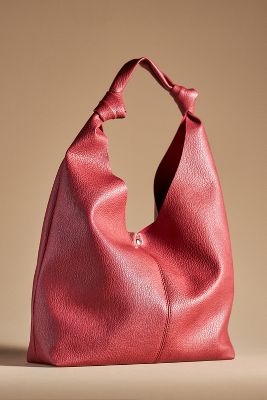 By Anthropologie The Love Knot Faux Leather Bag In Red