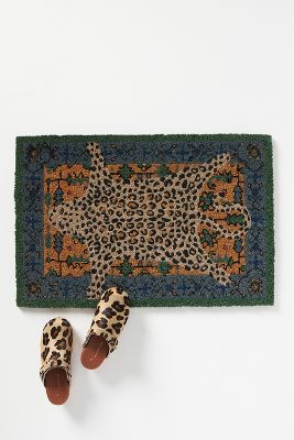 Octavia Leopard Doormat | AnthroLiving