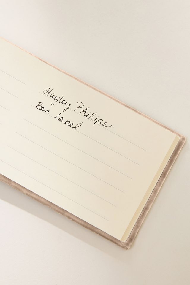 Velvet Wedding Guestbook #1