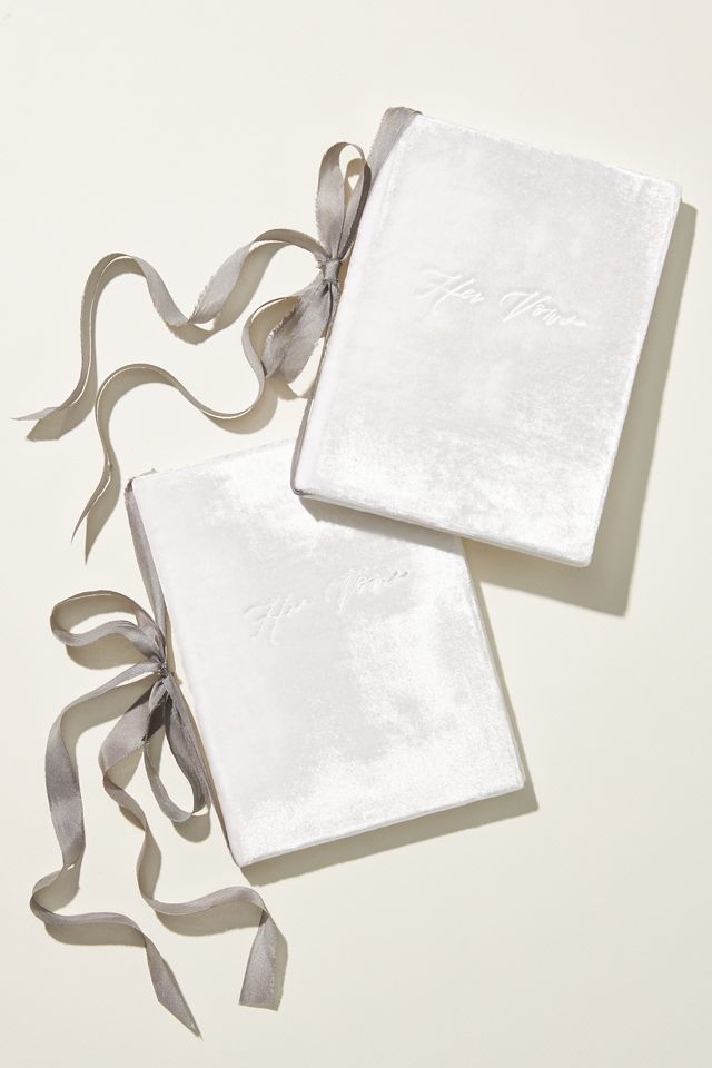 Velvet His and Hers Vow Booklets