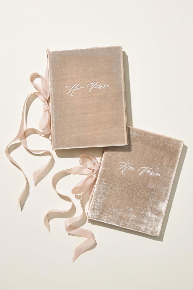 Velvet His and Hers Vow Booklets