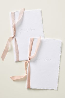 His and Hers Vow Booklets