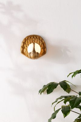 Peacock Outdoor Sconce Wall Light