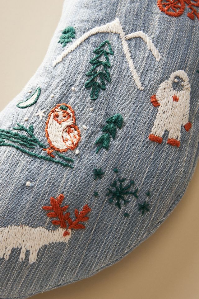 Arctic Embroidered Stocking #2