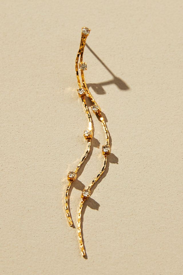 Wispy Sparkle Drop Earrings #1