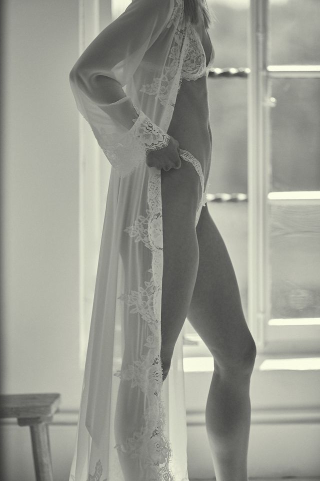 Homebodii Helena Lace Robe #1