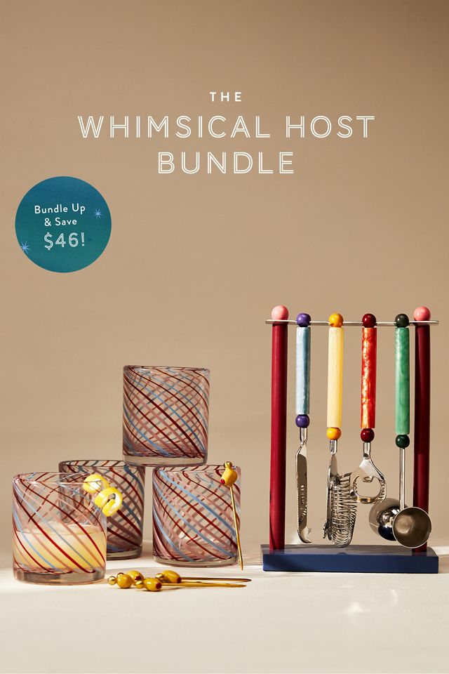 Juego de 4 selecciones de cócteles de guarnición #3