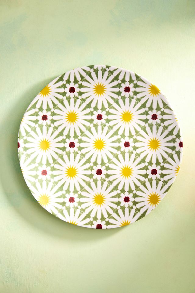 Melamine Dinner Plate, Yellow Sunburst AnthroLiving