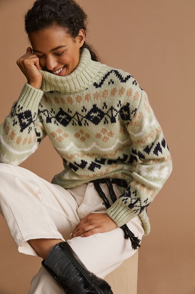 Turtleneck Tunic Sweater