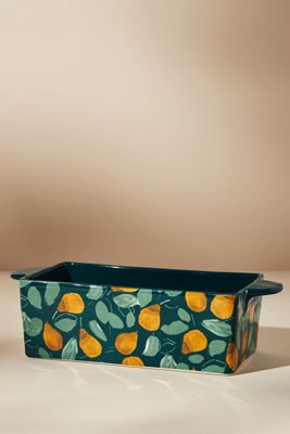 Holly and Pear Loaf Pan