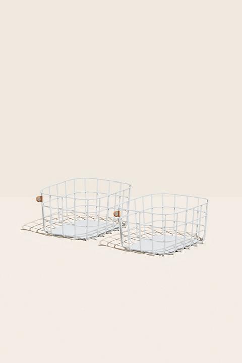 Open Spaces Medium Wire Baskets - Set of 2