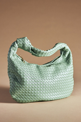 Melie Bianco Brigitte Large Satchel In Mint