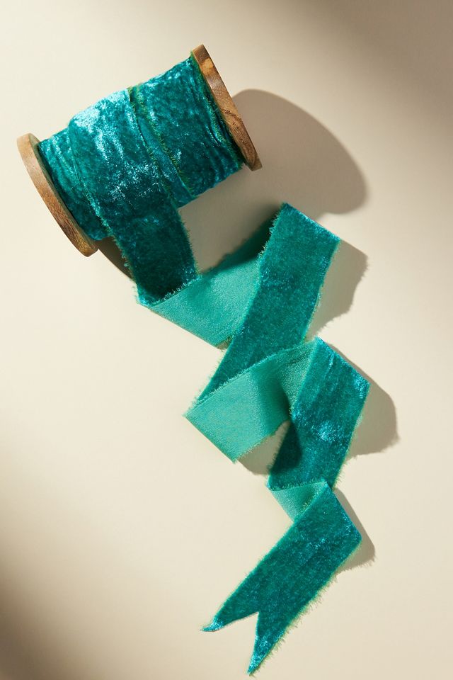 Vintage Fray 1.5" Velvet Ribbon #1