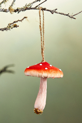 Image of Rustic Mushroom Ornaments