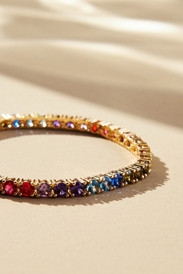 Dannijo Leo Crystal Rainbow Bracelet #1