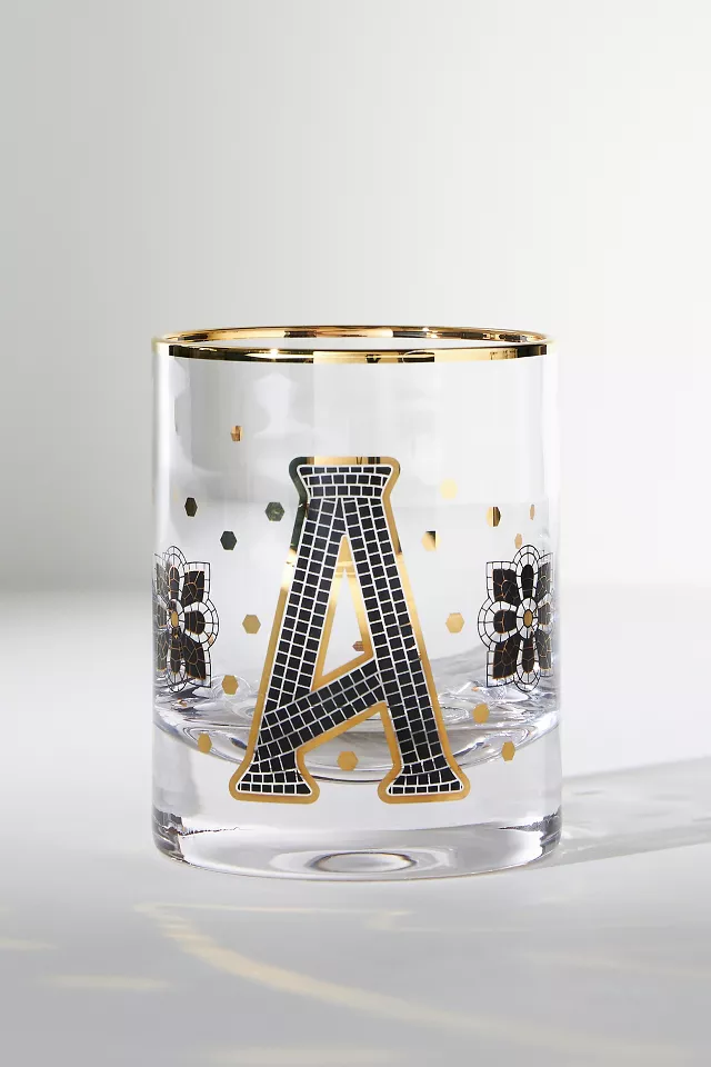 anthropologie.com | Bistro Tile Monogram DOF Glass