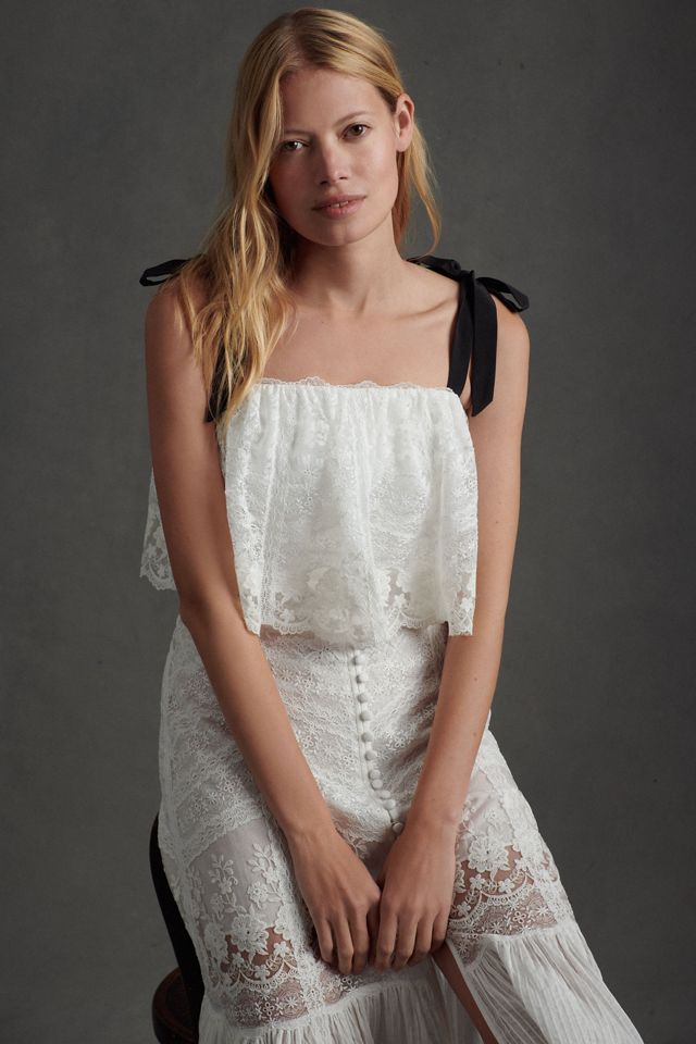 Saloni Lorna Lace Skirt #3