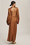 Significant Other Demi Backless Long-Sleeve Column Gown #2