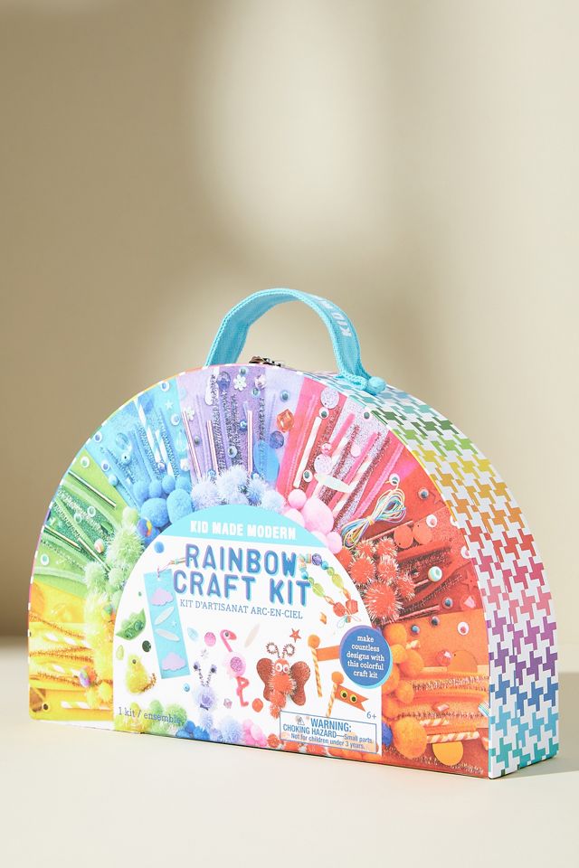 February: Personalized Rainbow Art Craft Kit & Zoom Class (Virtual)