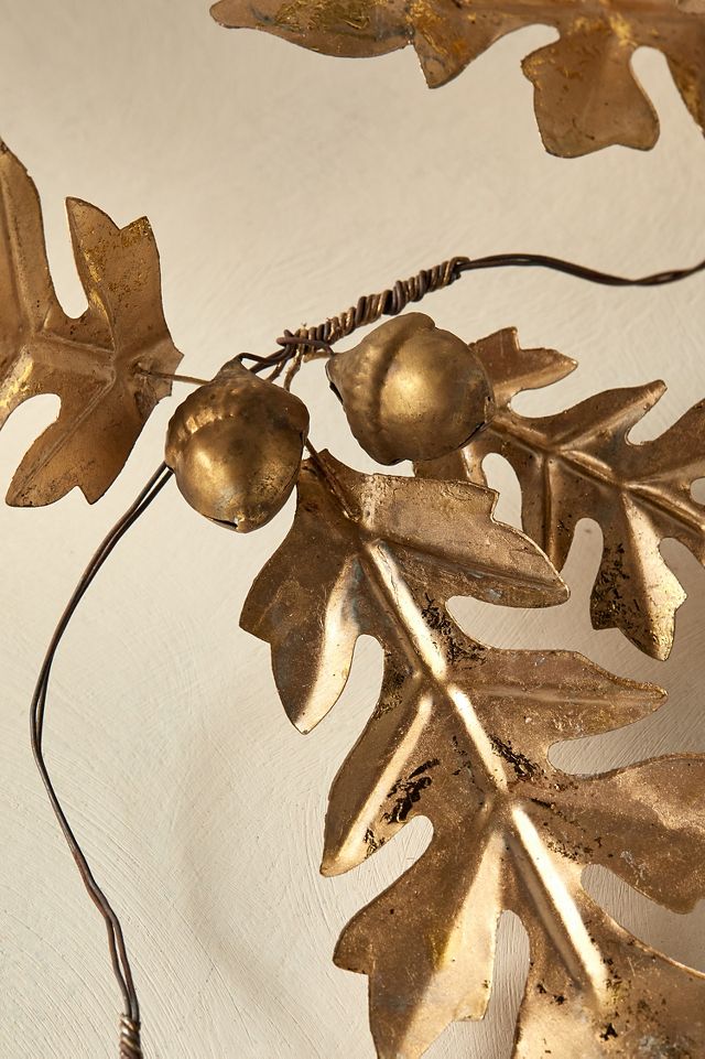 Oak + Acorn Iron Garland | Anthropologie