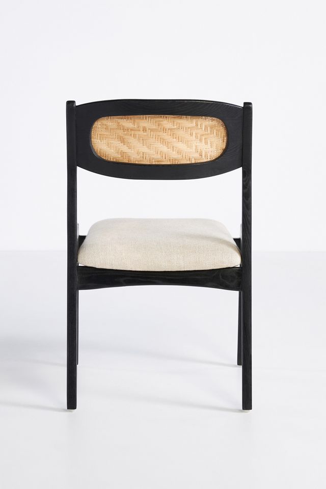 Zoey Caned Armless Dining Chair #3