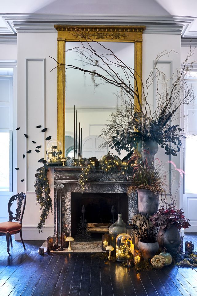 Faux Trailing Garland, Black #6