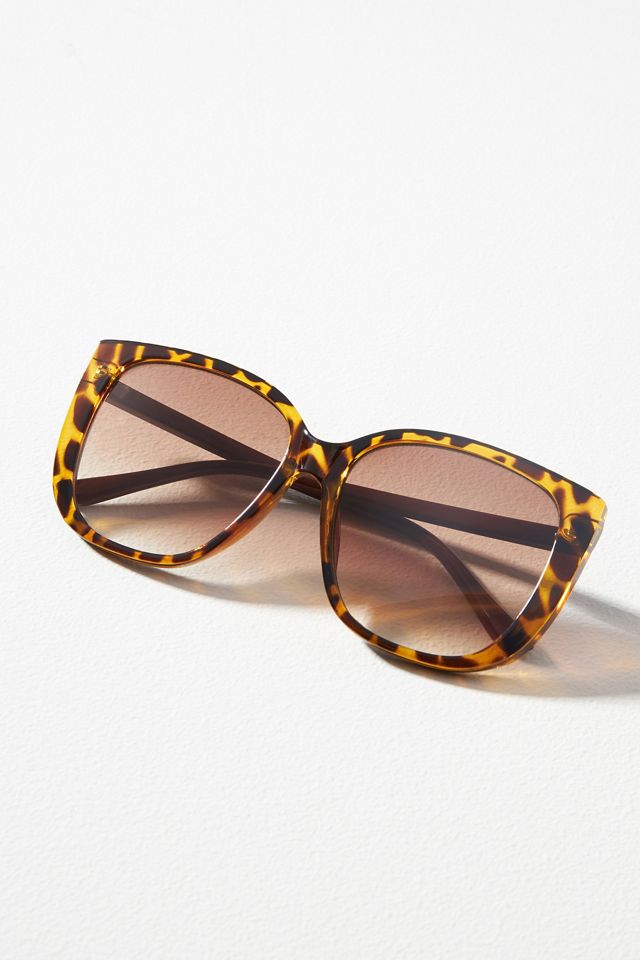 Oversized Tortoiseshell Sunglasses Anthropologie 2937