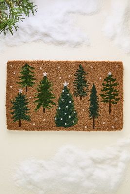Snowy Forest Doormat