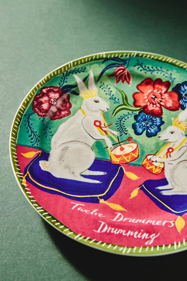 Emily Maude Twelve Days of Christmas Dessert Plate #2
