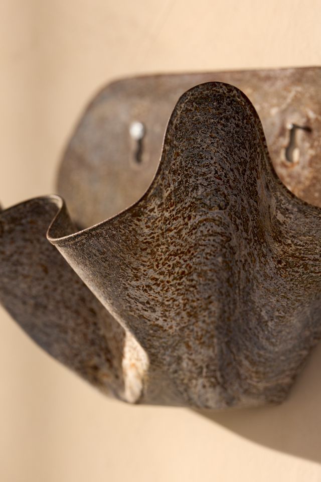 Handkerchief Iron Bowl Wall Planter, 9" #2