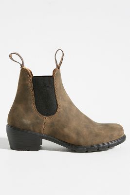 Blundstone Heeled Chelsea Boots In Brown