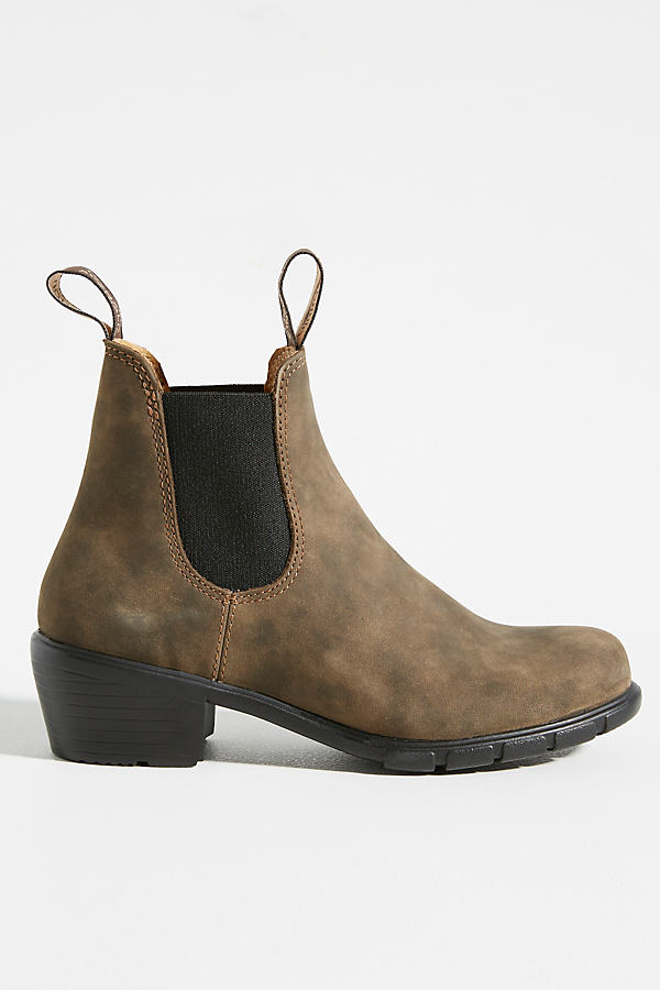 Blundstone Heeled Chelsea Boots In Brown