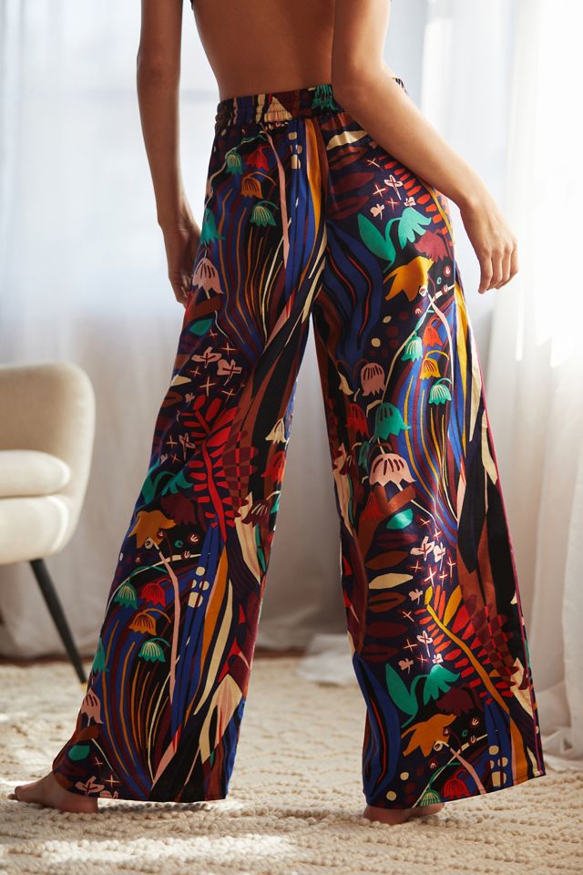 Masha Volnova for Anthropologie Wide-Leg Sleep Pants | Anthropologie