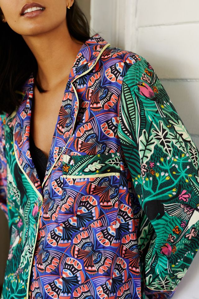 Masha Volnova for Anthropologie Flannel Sleep Top #2