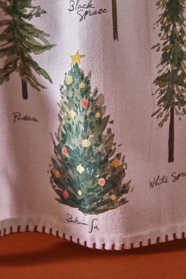 Holiday Tree Dish Towel #1